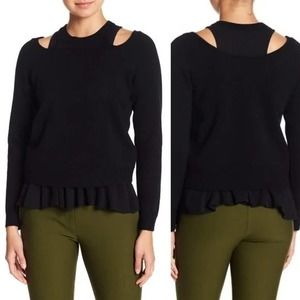 Derek Lam 10 Crosby Long Sleeve  Sweater - Black
